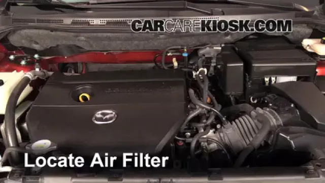2013 Mazda 5 Sport 2.5L 4 Cyl. Filtro de aire (motor) Cambio
